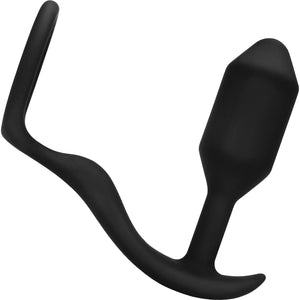 b-Vibe Snug & Tug Weighted Silicone Plug & Penis-Ring