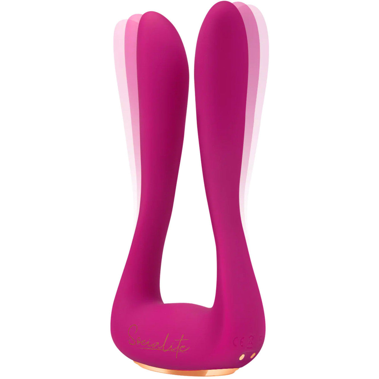 Socialite MARQUIS DP Vario Vibe Rechargeable Waterproof Silicone Double Vibrator By Bodywand - Pink