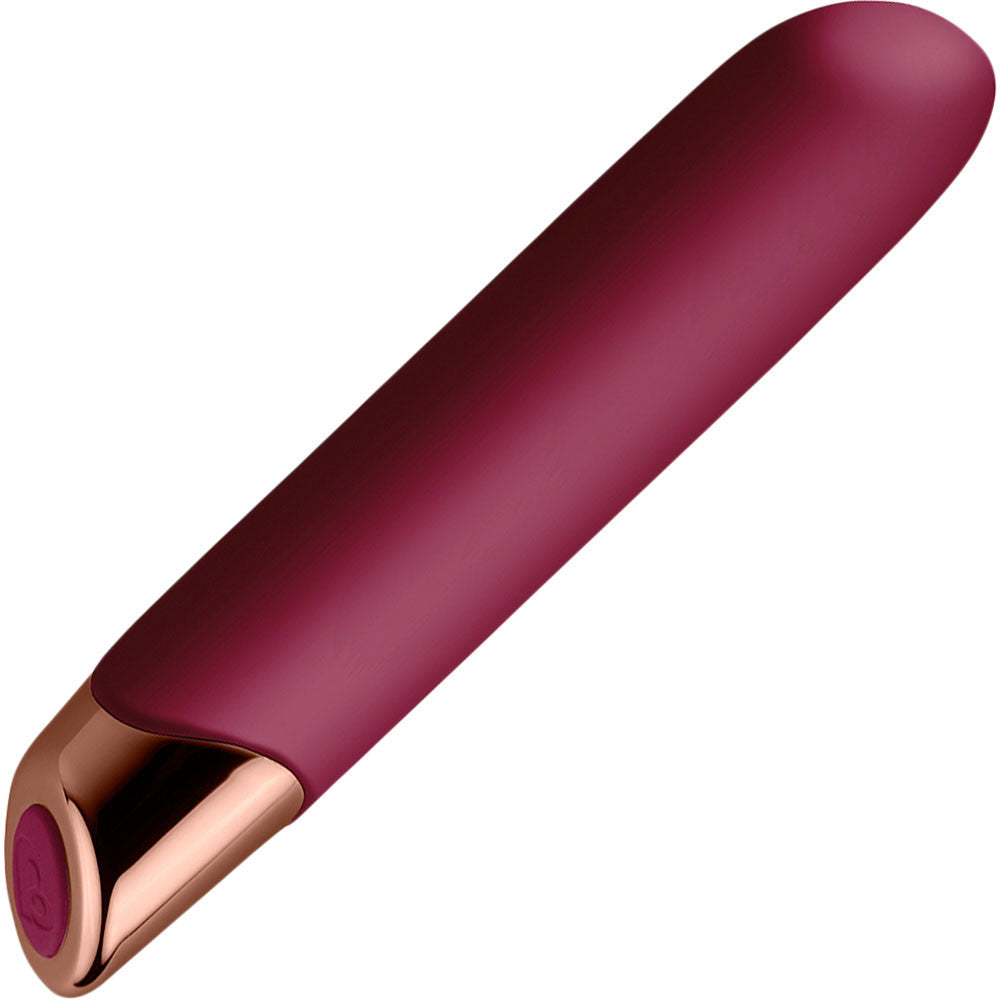 Chaiamo 10-Function Rechargeable Silicone Vibrator by Rocks-Off - Burgundy