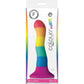 Colours Pride Edition 6" Wave Silicone Dildo - Rainbow