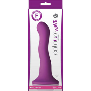 Colours 6" Wave Silicone Dildo - Purple