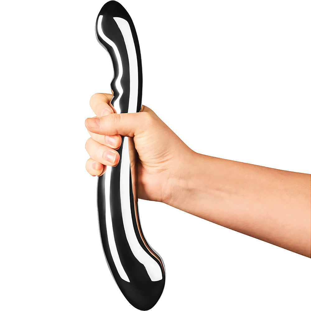 Le Wand Contour Solid Stainless Steel, Double-Sided Dildo