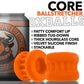 Oxballs Core Ribbed Grip Squeeze Ball Stretcher - Orange Ice