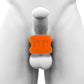 Oxballs Core Ribbed Grip Squeeze Ball Stretcher - Orange Ice