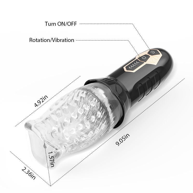 Gawk Gawk 3000 Rotating Vibrating Rechargeable Oral Sex Penis Masturbator