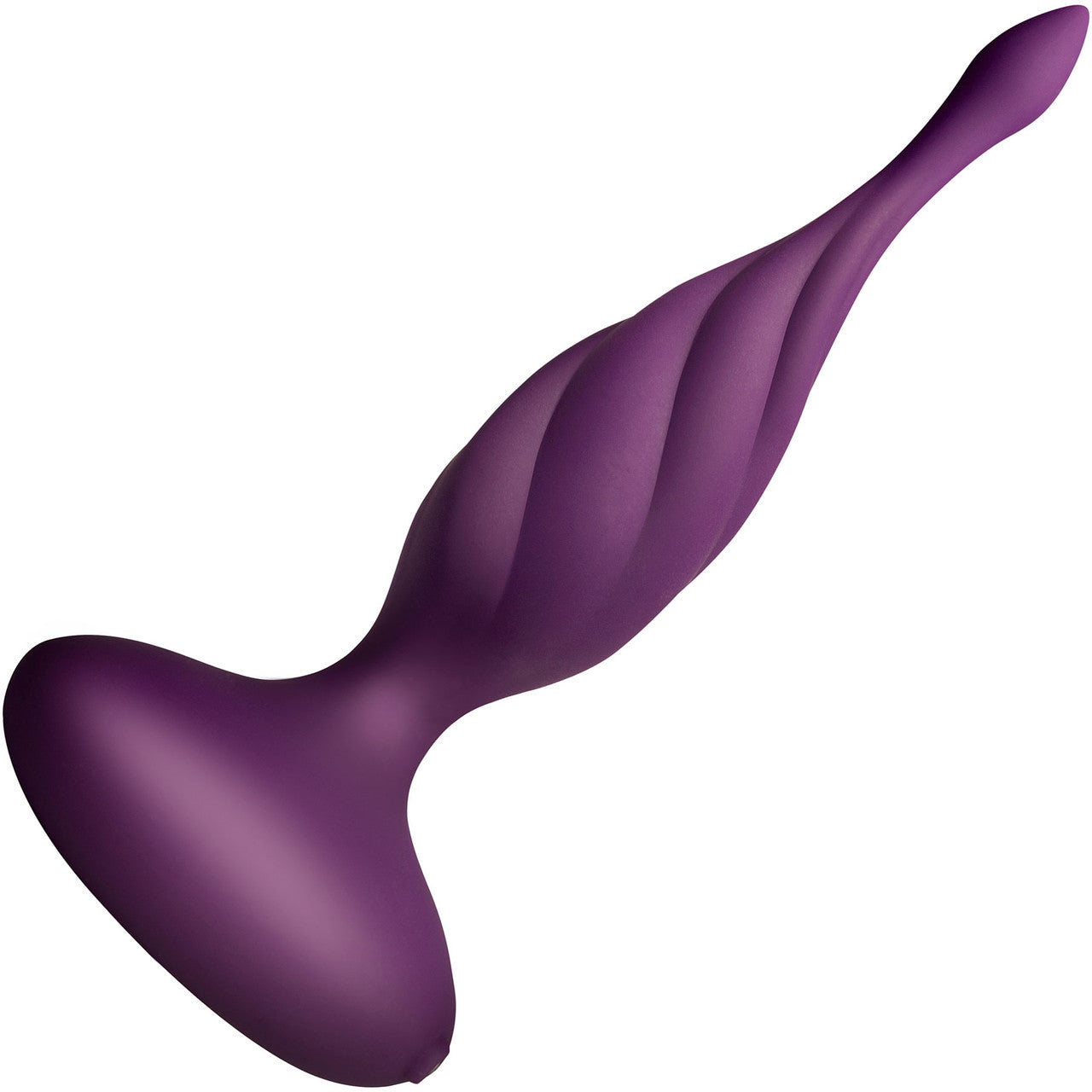 Discover Rechargeable Waterproof Silicone Anal Plug With Remote By Rocks-Off - Purple