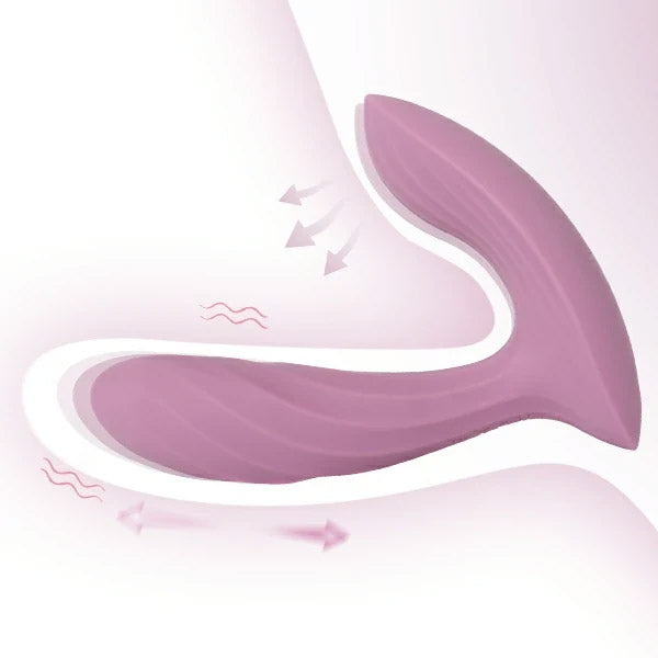 SVAKOM ERICA PLUS Wearable Silicone Thrusting Dual Stimulation Vibrator - Dual Arm Design