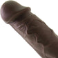 Colours Dual Density 5 Inch Silicone Suction Cup Dildo - Chocolate