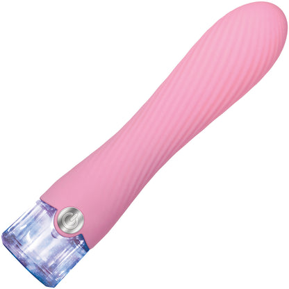 Sparkle Rechargeable Waterproof Silicone Vibrator With Light Up Handle By Evolved Novelties