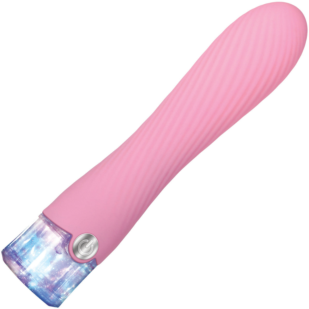 Sparkle Rechargeable Waterproof Silicone Vibrator With Light Up Handle By Evolved Novelties