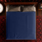 Fascinator King Size Throw Moisture-Proof Sensual Blanket - Microvelvet Royal Blue 80" x 76"