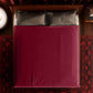 Fascinator King Size Throw Moisture-Proof Sensual Blanket - Microvelvet Merlot 80" x 76"