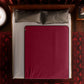 Fascinator Regular Size Throw Moisture-Proof Sensual Blanket - Microvelvet Merlot 72" x 54"