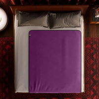 Fascinator Regular Size Throw Moisture-Proof Sensual Blanket - Microvelvet Plumb 72" x 54"