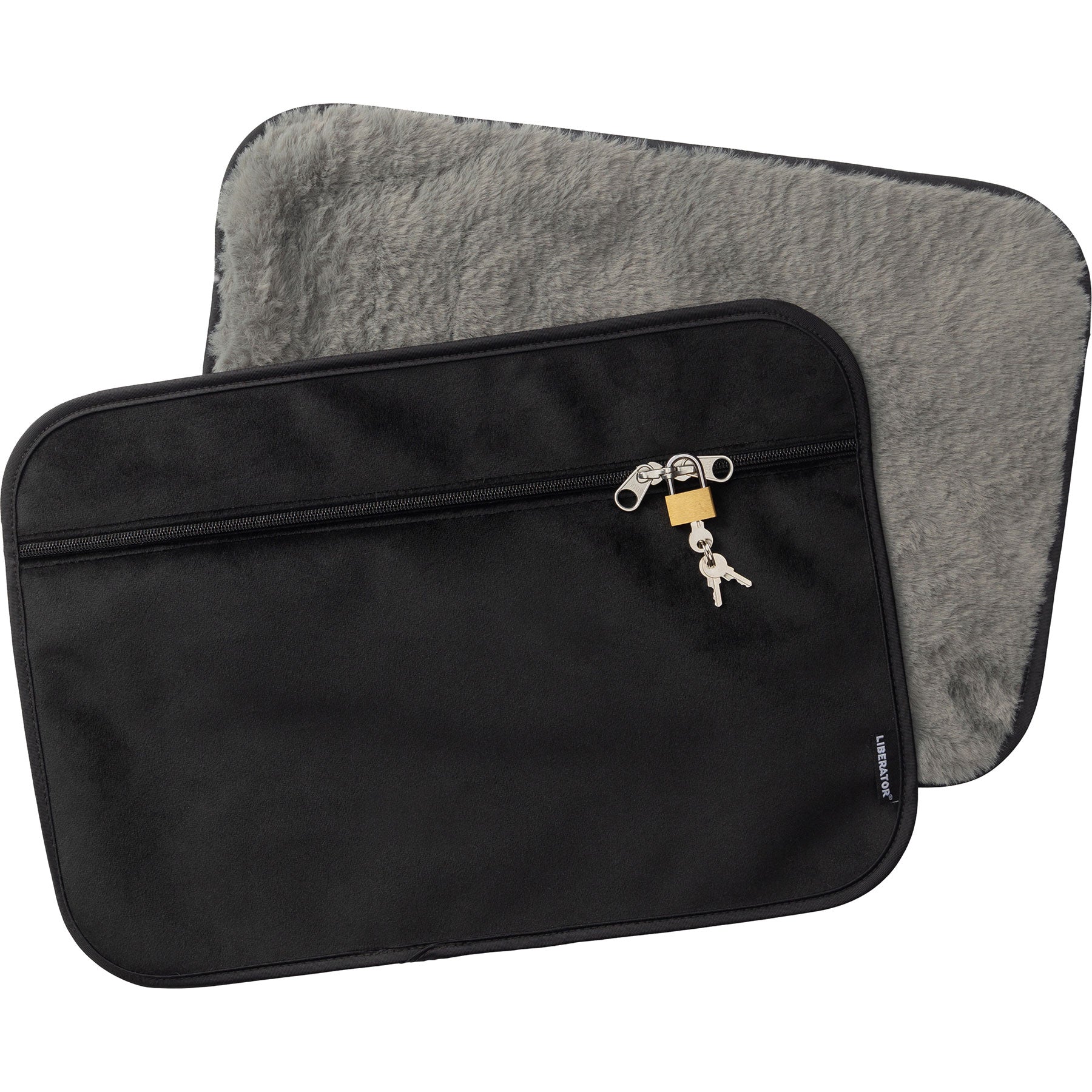 Fascinator Stash Pad Fur Toy Storage Bag - Grey Fur