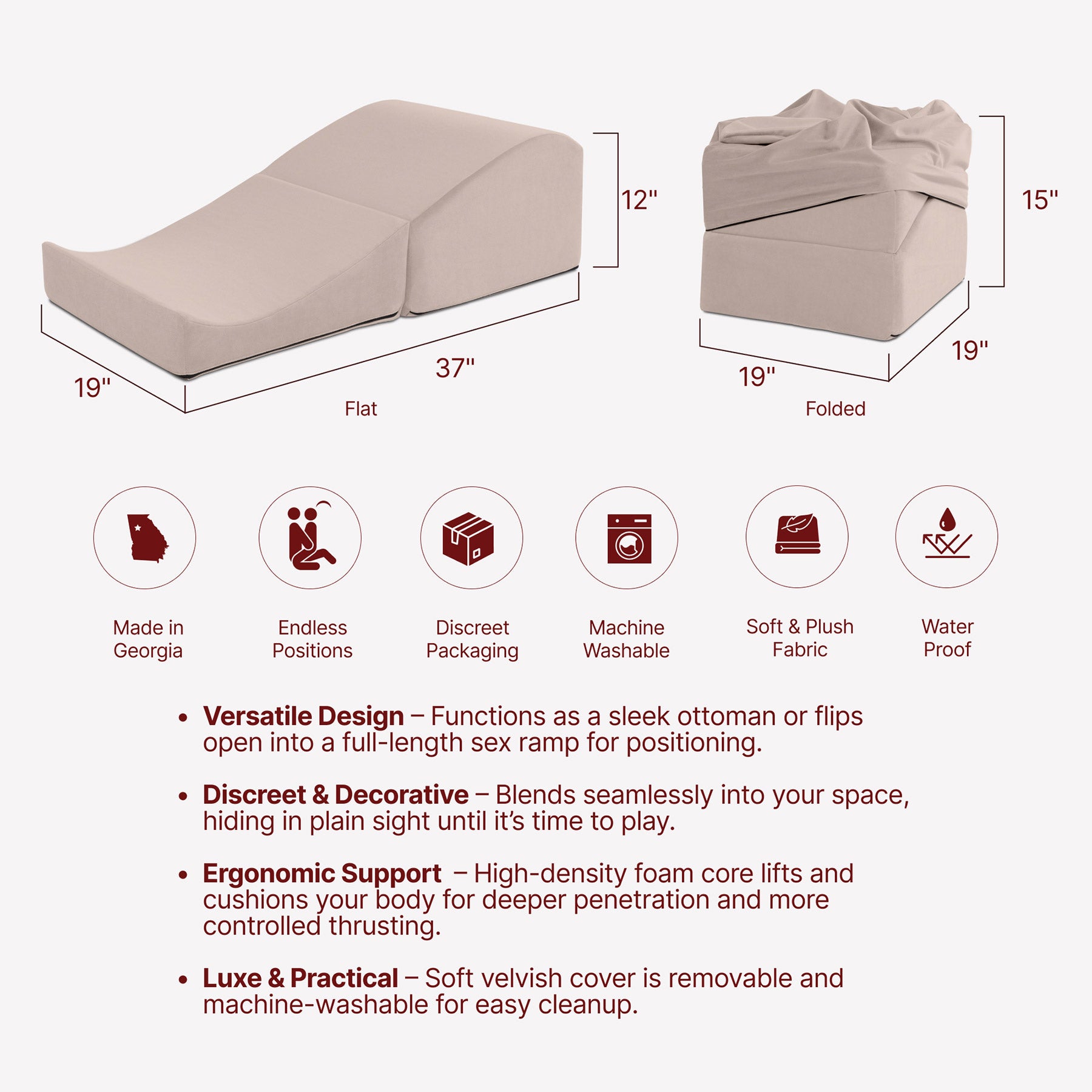 Liberator Flip Ramp With Discreet Cover - Features Infographic