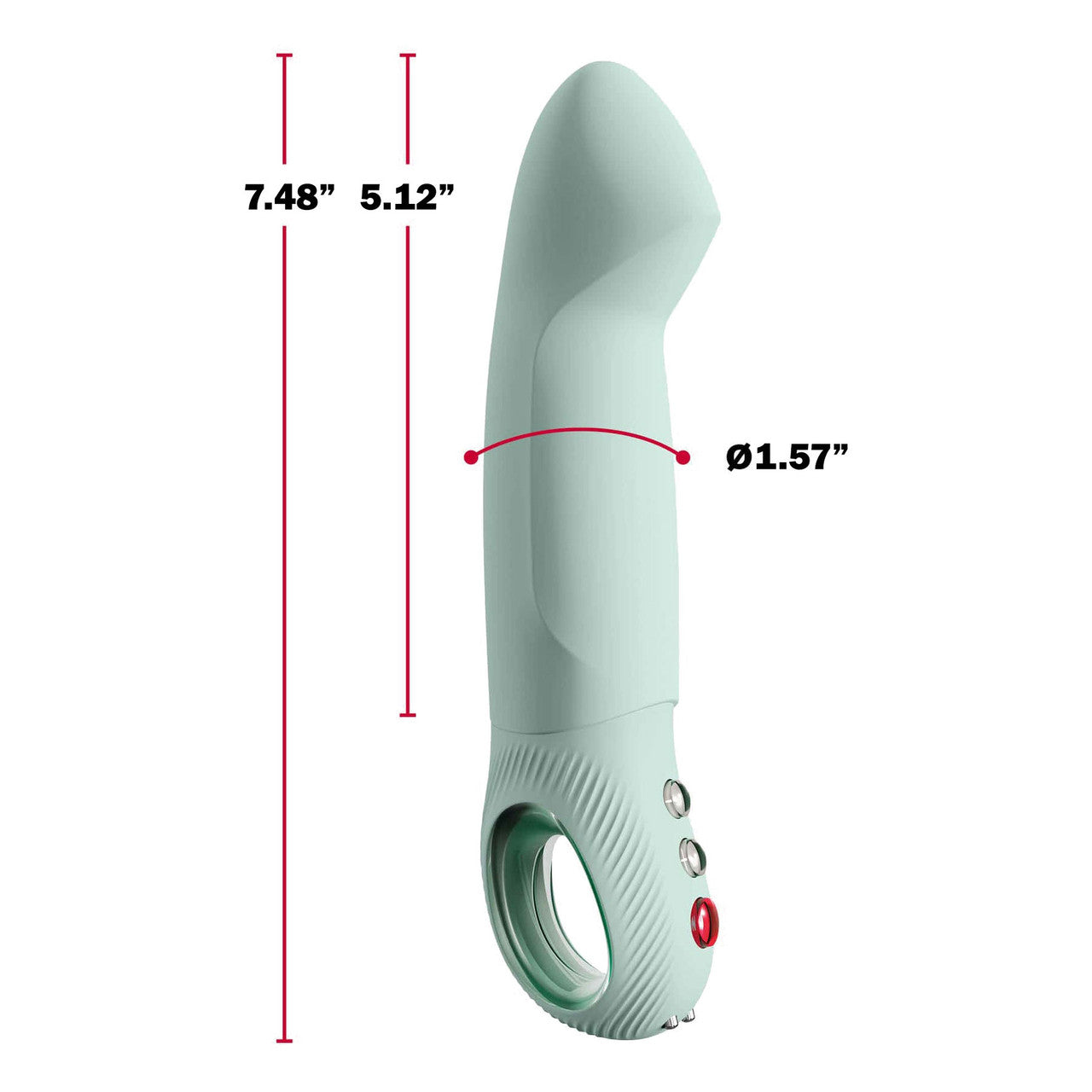 Fun Factory Stronic G FORTE G-Spot Pulsator Thrusting Dildo - Sage Green