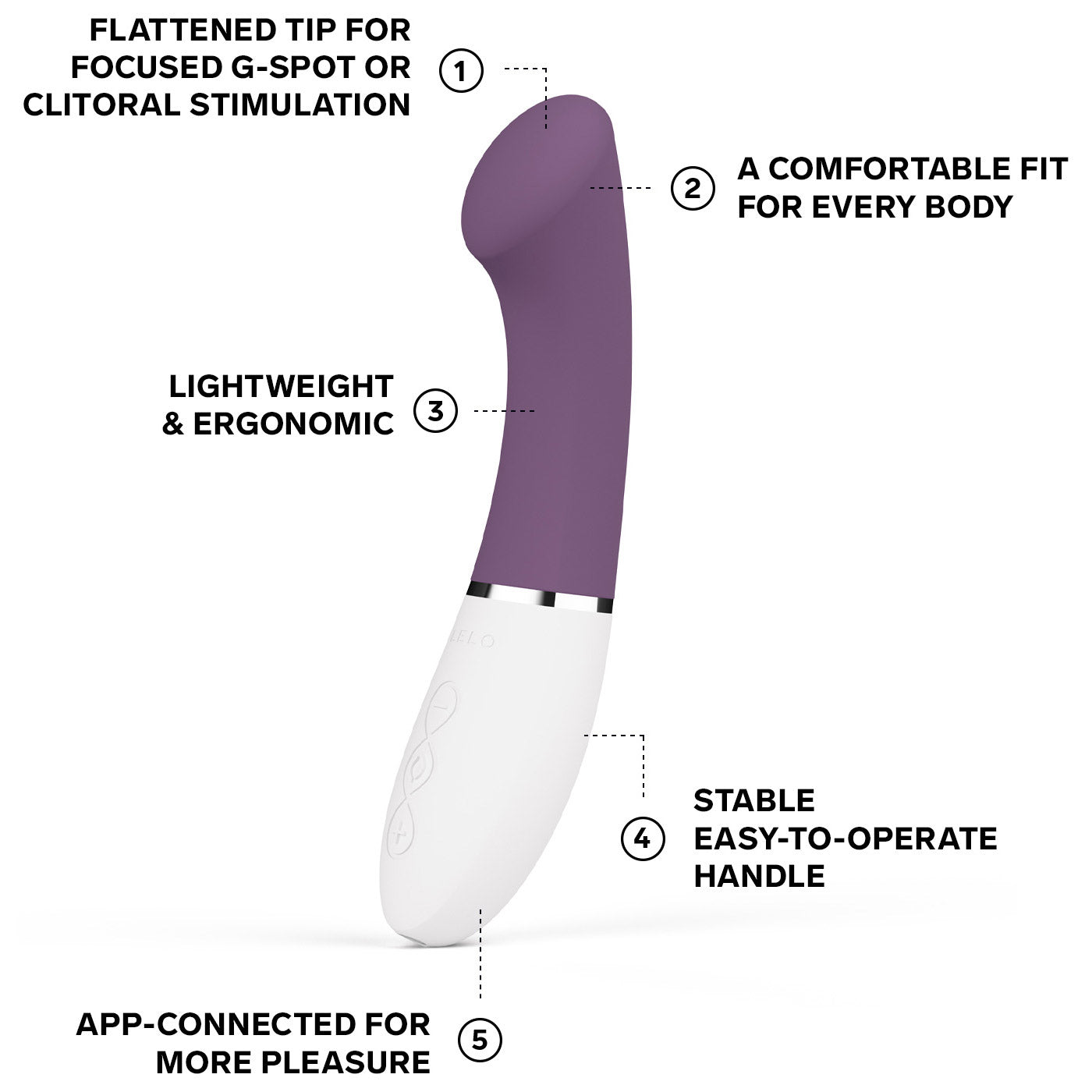 LELO GIGI™ 3 App-Controlled Waterproof Silicone G-Spot Vibrator - Features