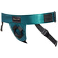 Strap-on-Me Curious Leatherette Strap-On Harness - Metallic Green
