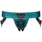 Strap-on-Me Curious Leatherette Strap-On Harness - Metallic Green