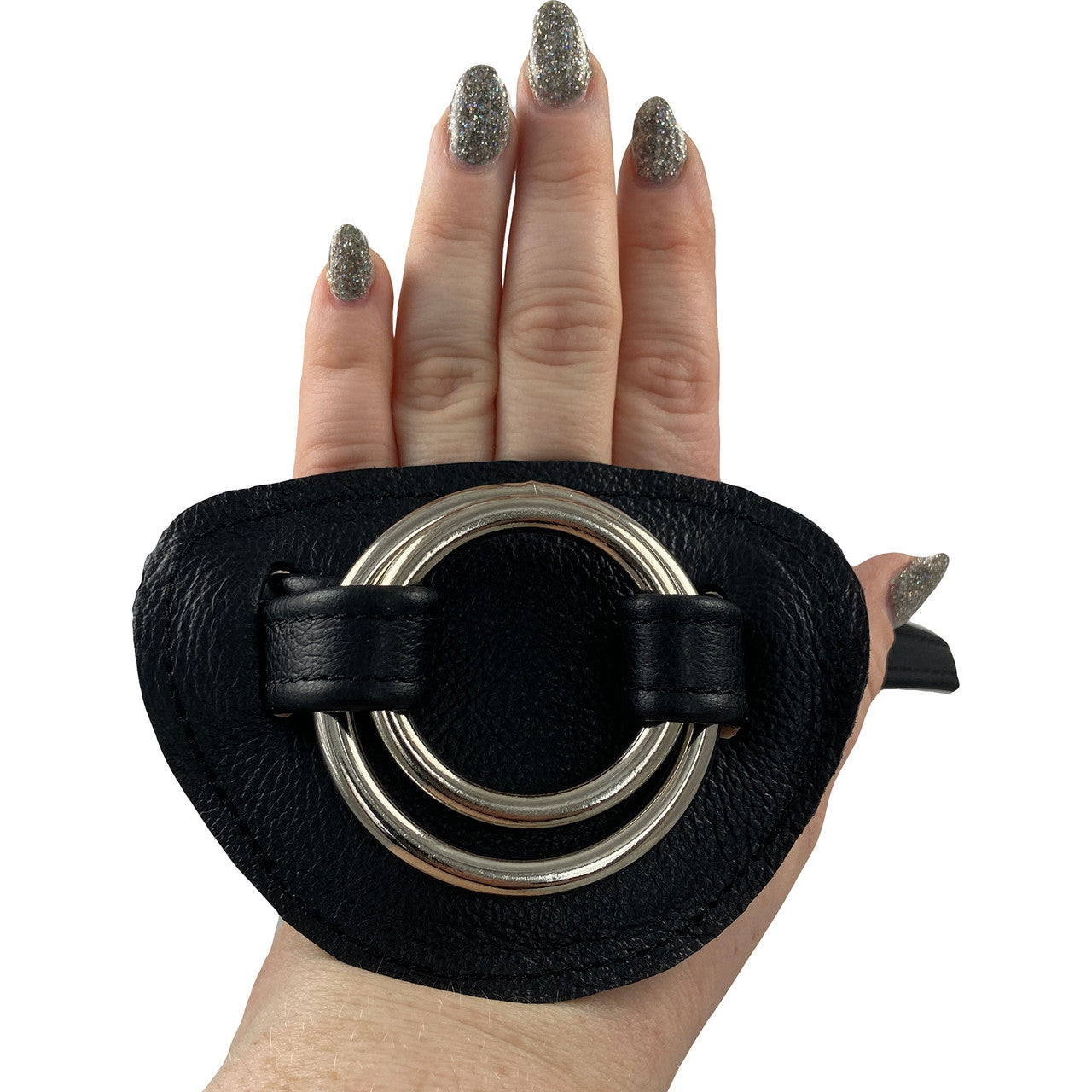 Hand Harness Leather Strap-On By Unicorn Collaborators - Black