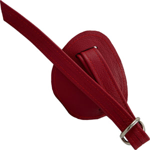 Hand Harness Leather Strap-On By Unicorn Collaborators - Red