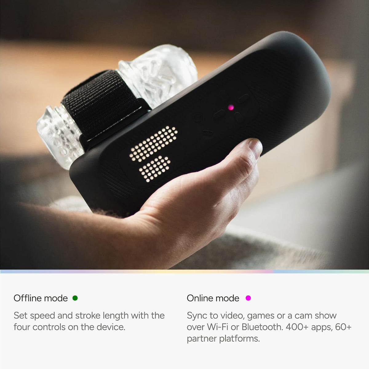 The Handy 2 Interactive App Enabled Penis Stroker - Offline, Online