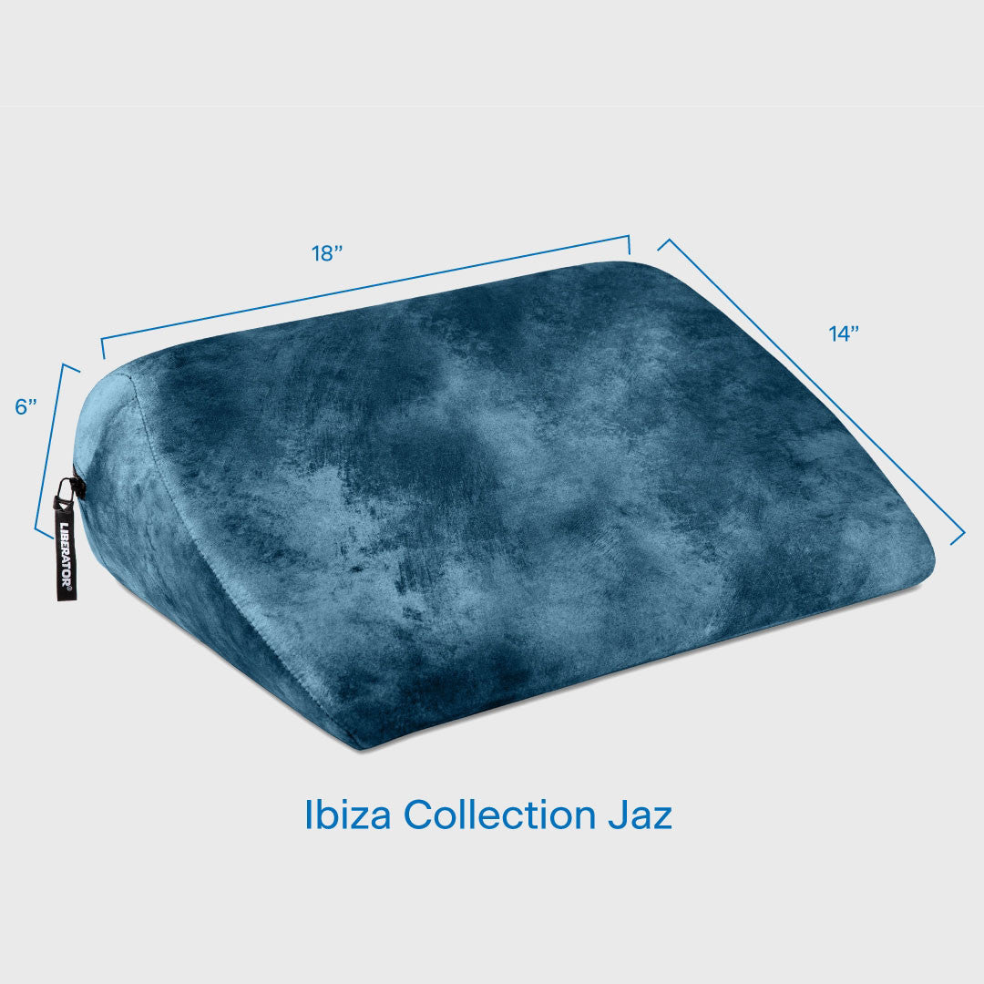 Liberator Jaz Original Sensual Positioning Pillow - Ibiza Collection, Ocean Blue