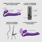 Strap-on-Me Silicone Vibrating Remote Control Strapless Strap-On - Infographic