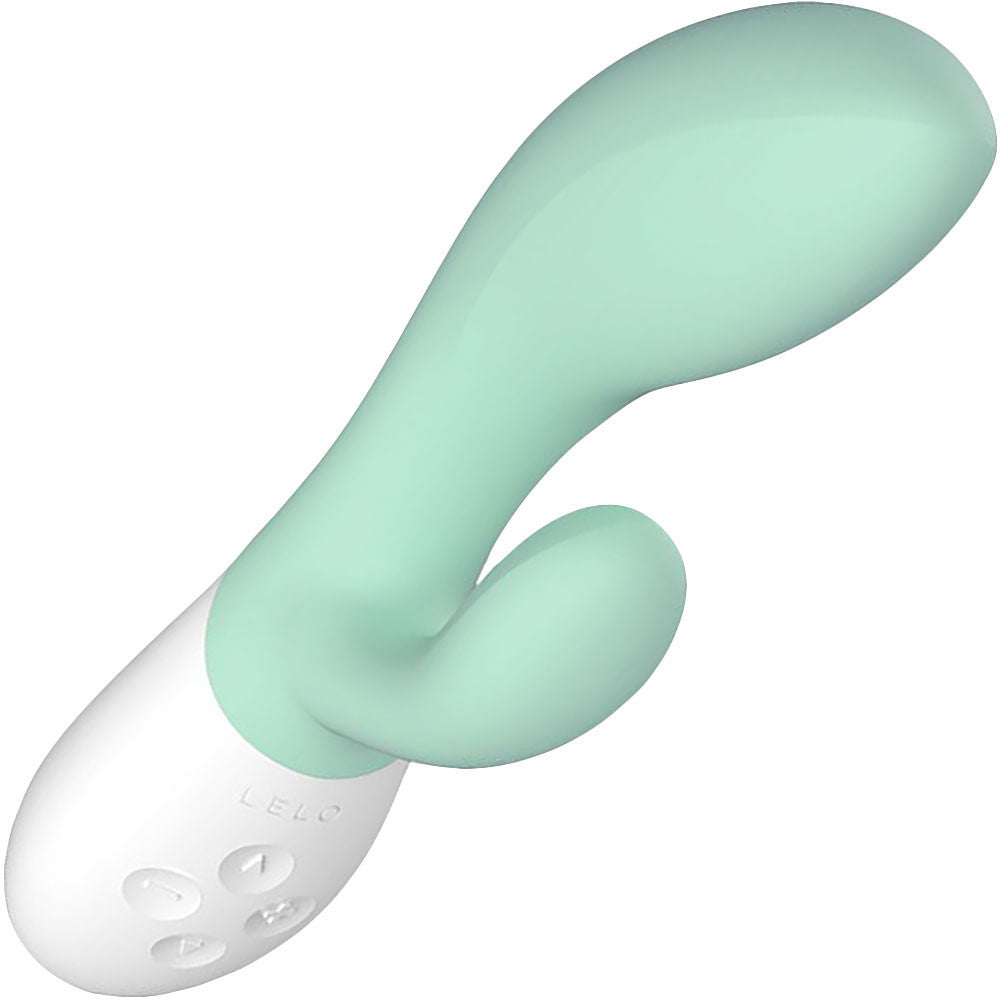 LELO Ina 3 Silicone Rechargeable Dual-Stimulation Vibrator - Seaweed