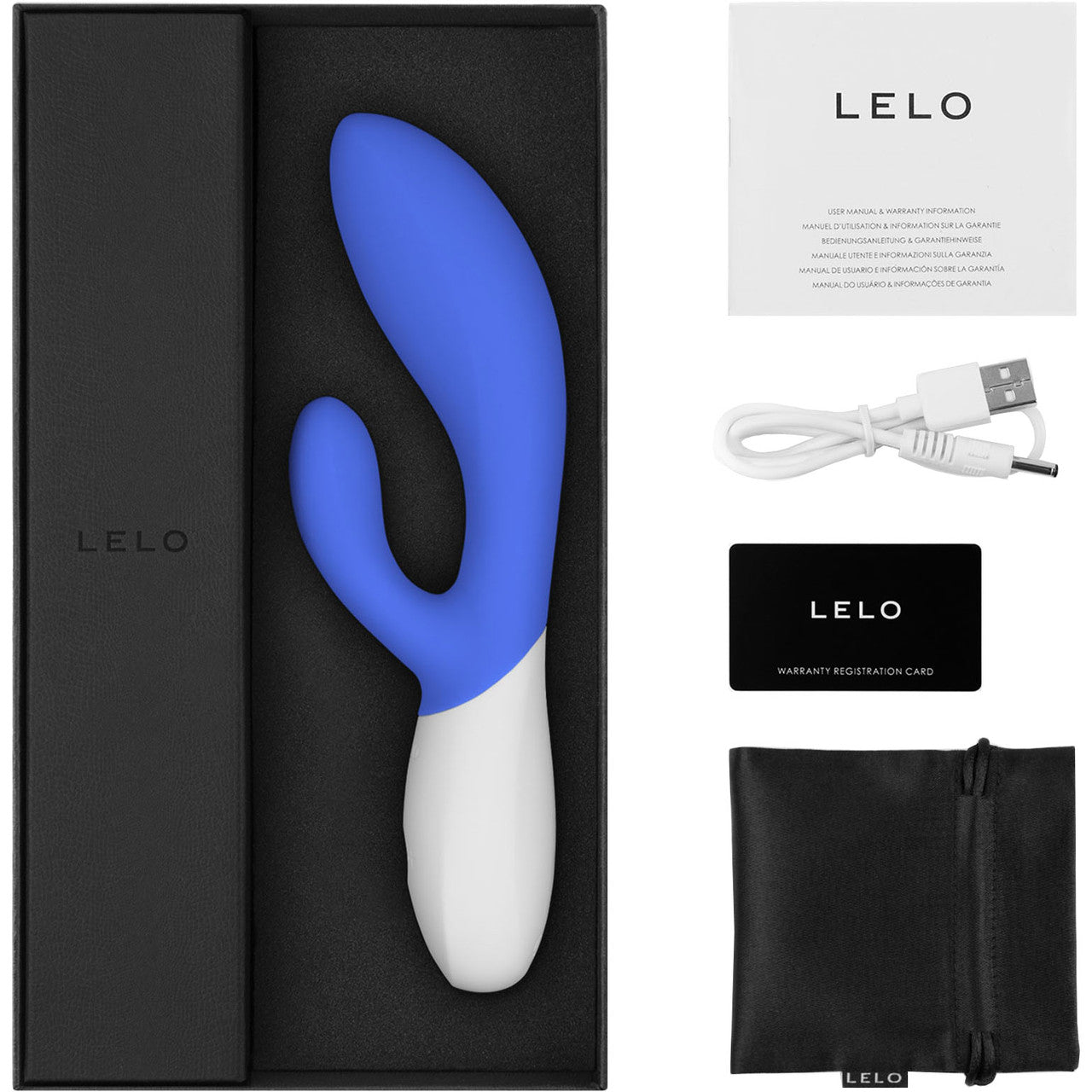 LELO INA WAVE 2 Rechargeable Silicone Dual-Action Stimulator - California Sky