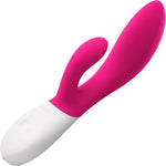 LELO INA WAVE 2 Rechargeable Silicone Dual-Action Stimulator - Cerise