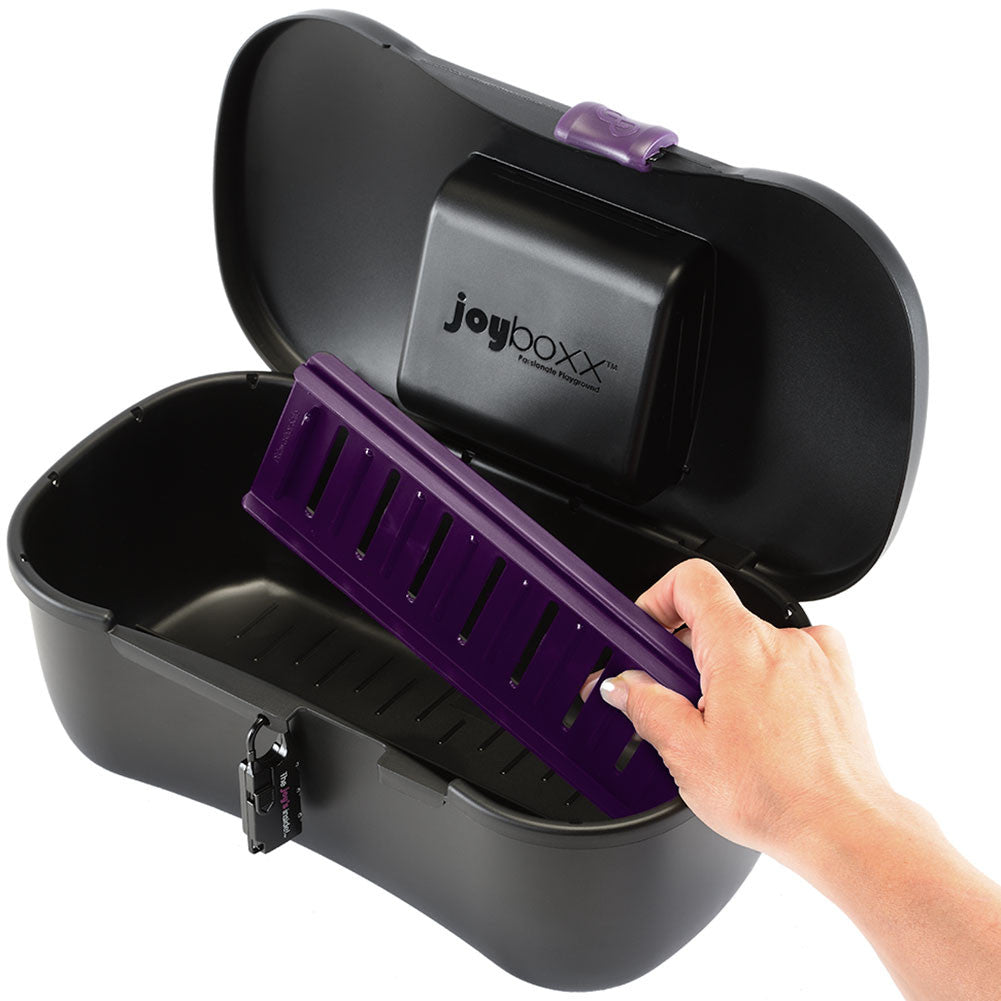 Joyboxx Storage System Includes Playtray and Combo Lock - Black