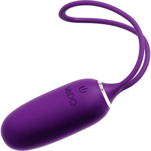 KIWI Rechargeable Remote Controlled Silicone Vibrating Bullet By VeDO - Deep Purple