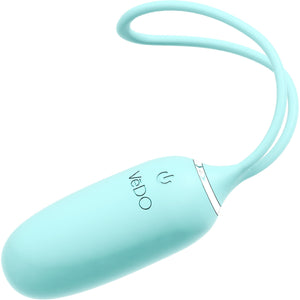 KIWI Rechargeable Remote Controlled Silicone Vibrating Bullet By VeDO - Tease Me Turquoise