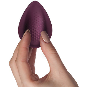 Knickerbocker Glory Rechargeable Silicone Clitoral Stimulator With Remote - Burgundy