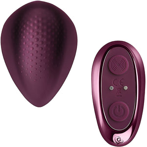 Knickerbocker Glory Rechargeable Silicone Clitoral Stimulator With Remote - Burgundy