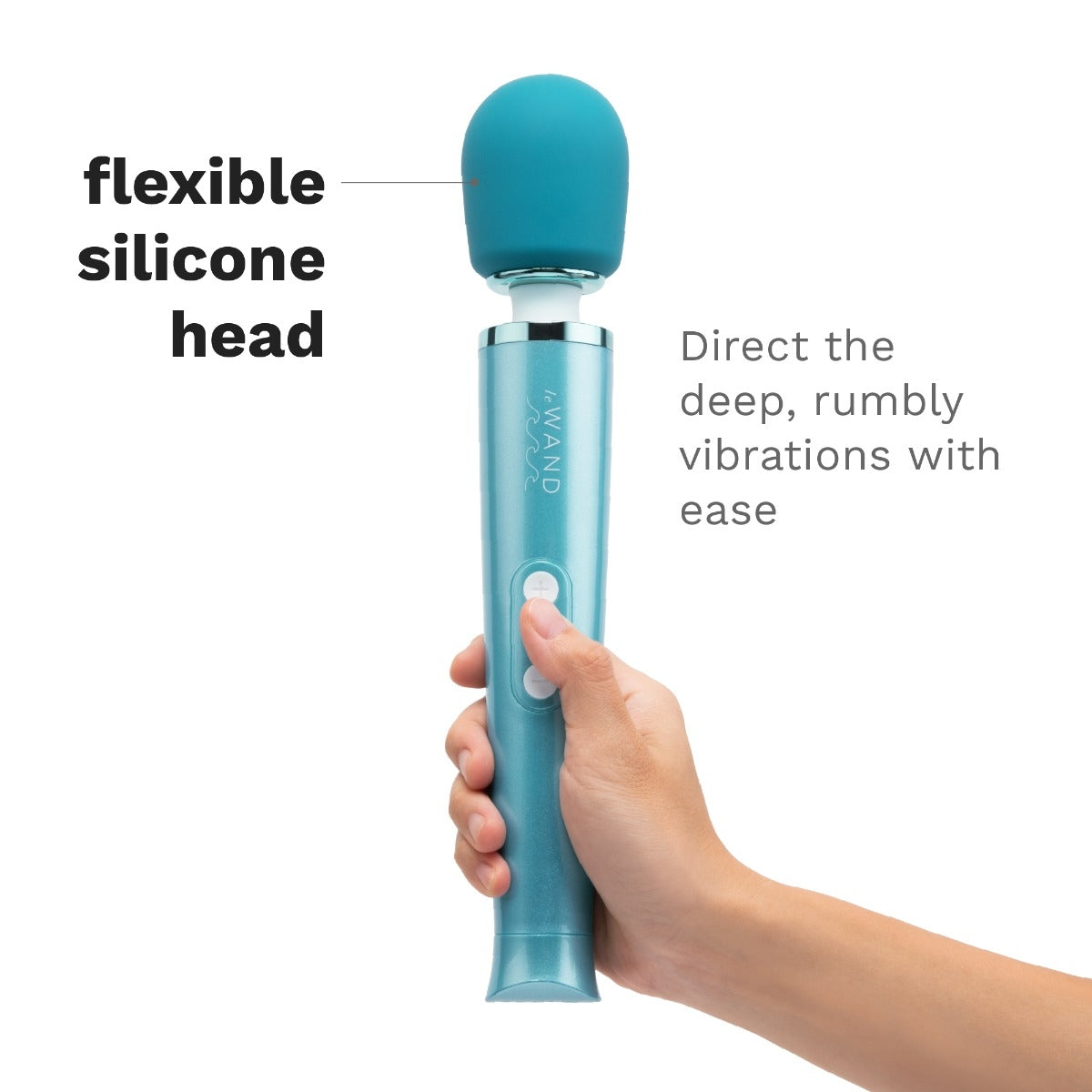 Le Wand Dive Submersible Rechargeable Vibrating Body Massager - Blue