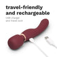 Le Wand Flat Top Fusion G Double-Ended Petite Wand Silicone Vibrator