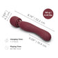 Le Wand Flat Top Fusion G Double-Ended Petite Wand Silicone Vibrator