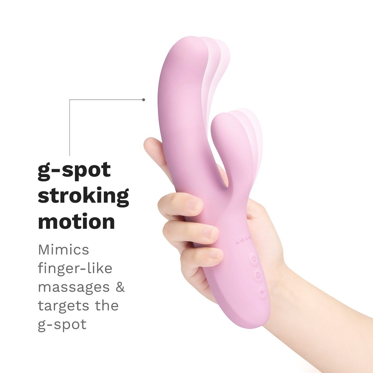 Le Wand Hither Rechargeable Rocking Silicone Rabbit Vibrator