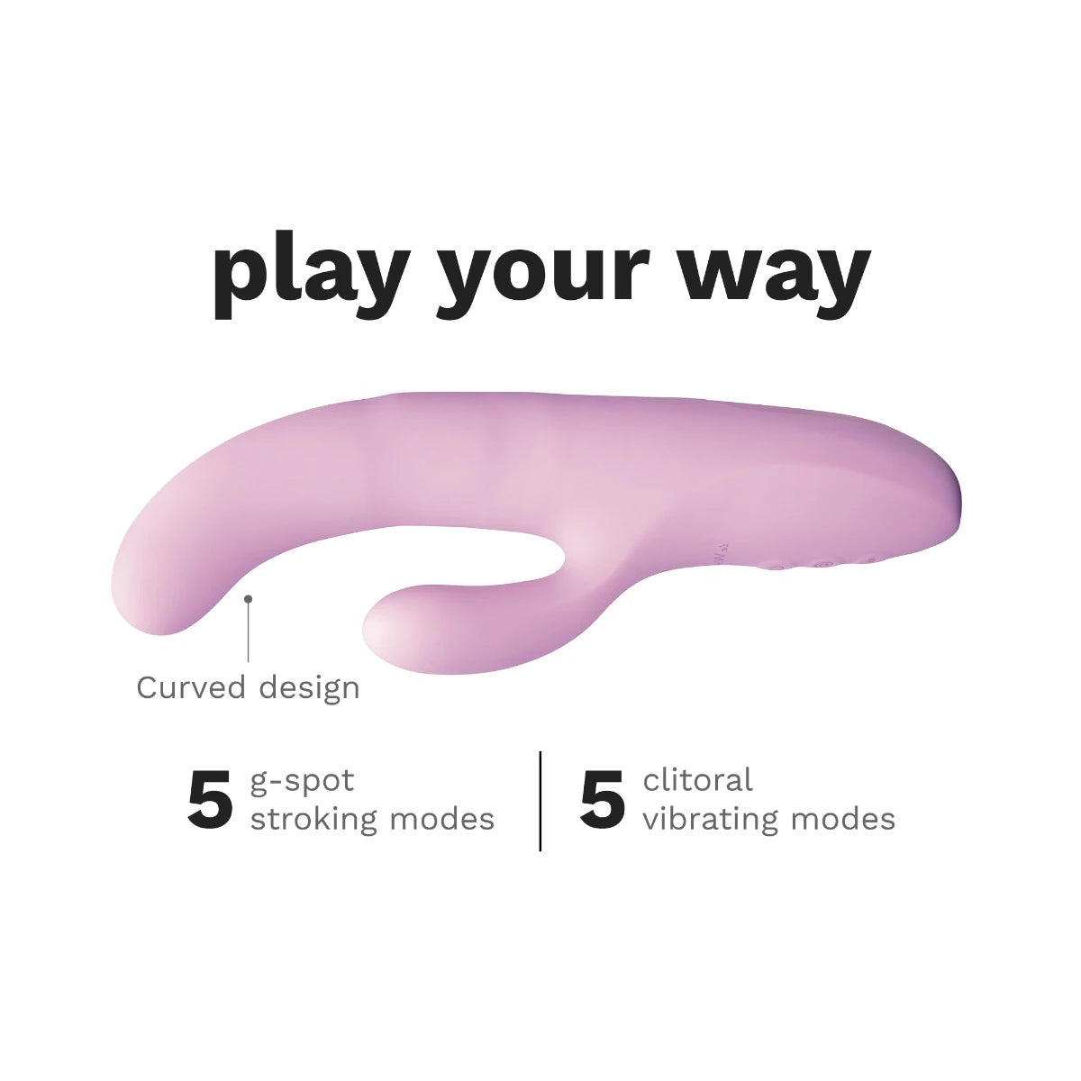 Le Wand Hither Rechargeable Rocking Silicone Rabbit Vibrator