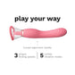 Le Wand Lick 3-in-1 Rechargeable Double-Ended Silicone Vibrator