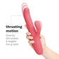 Le Wand Thrust Rechargeable Thrusting Silicone Rabbit Vibrator