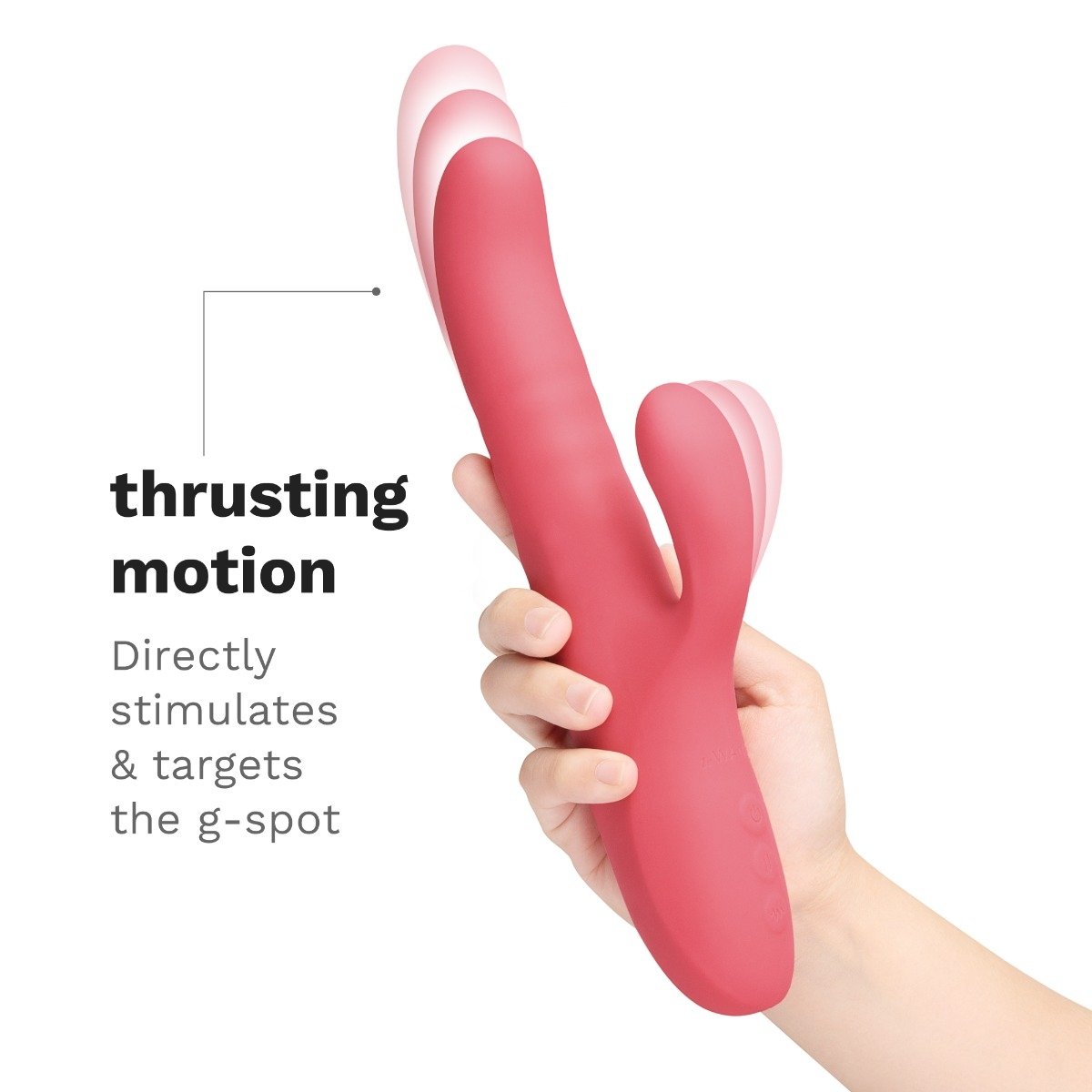 Le Wand Thrust Rechargeable Thrusting Silicone Rabbit Vibrator