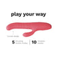 Le Wand Thrust Rechargeable Thrusting Silicone Rabbit Vibrator