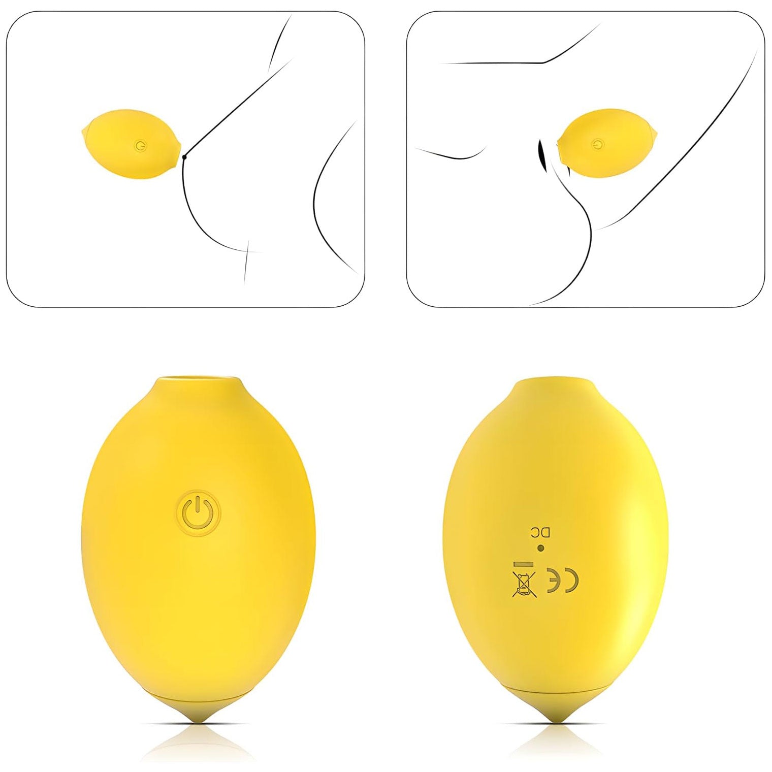 The Le'Moan Lemon Silicone Clitoral Pressure Wave Stimulator
