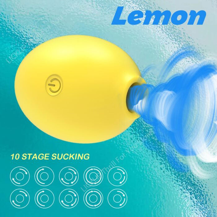 The Lemon Silicone Rechargeable Clitoral Pressure Wave Stimulator