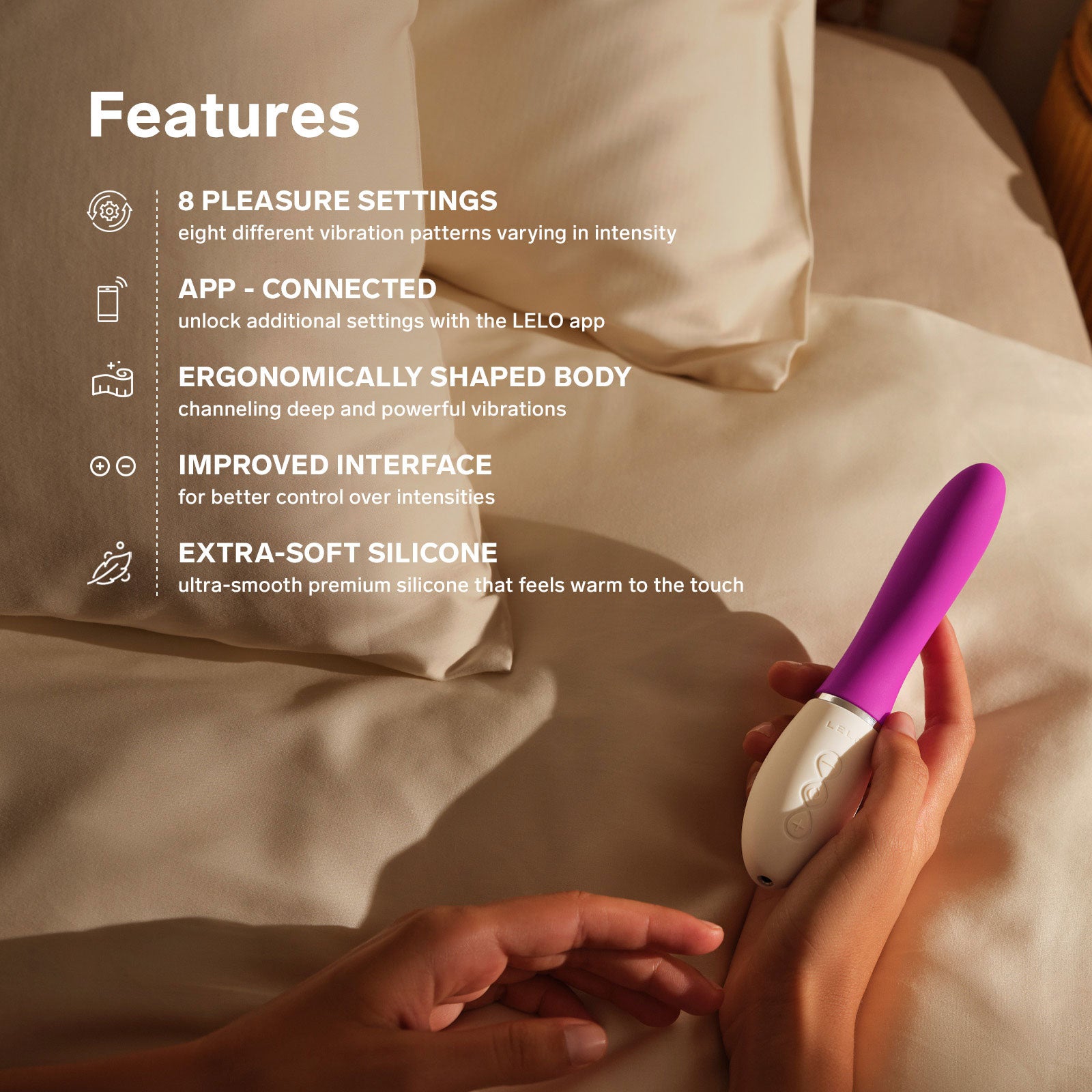 LELO LIV™ 3 App-Controlled Silicone G-Spot Vibrator - Features