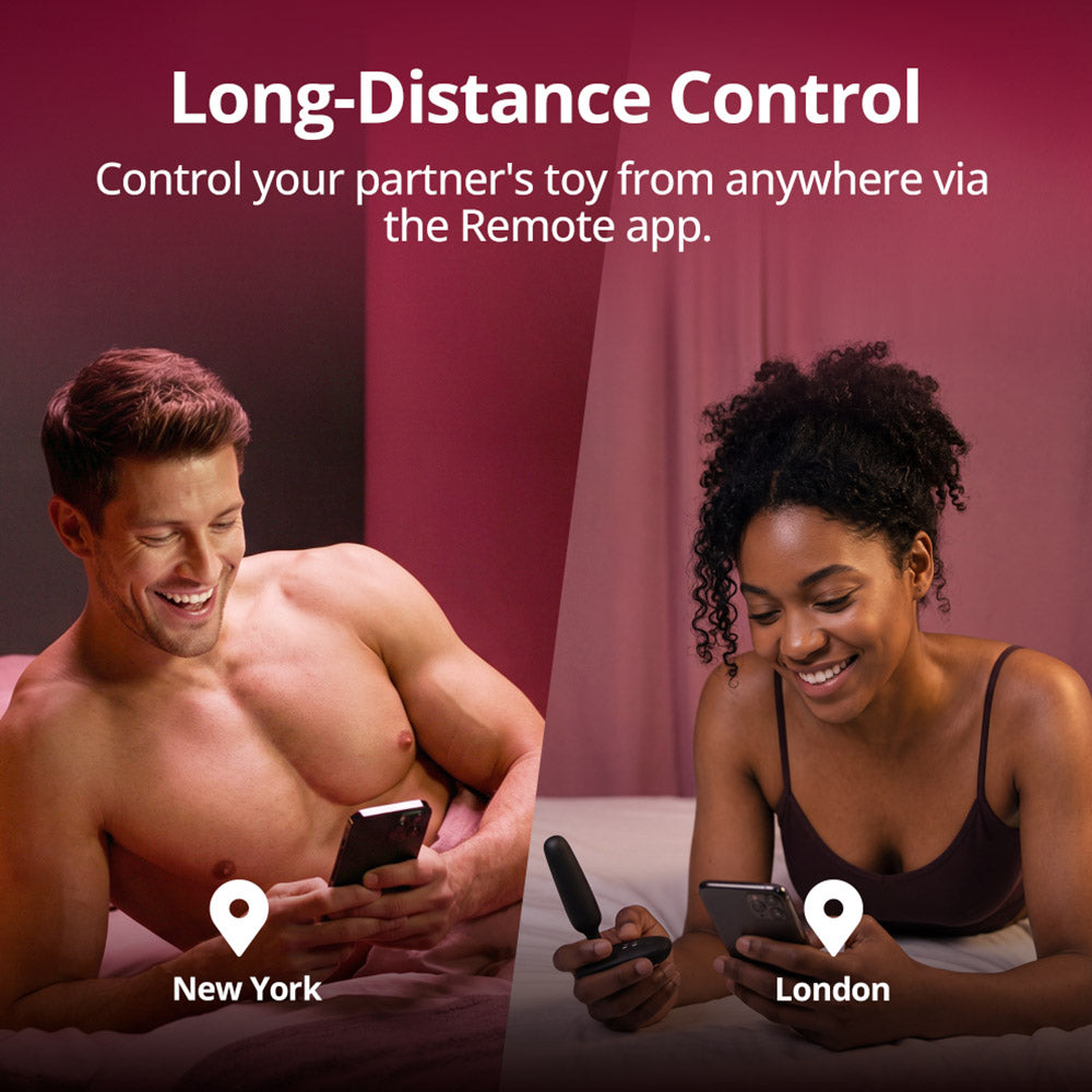Lovense Glint App-Controlled Touch-Responsive Vibrating Butt Plug - Long Distance Control